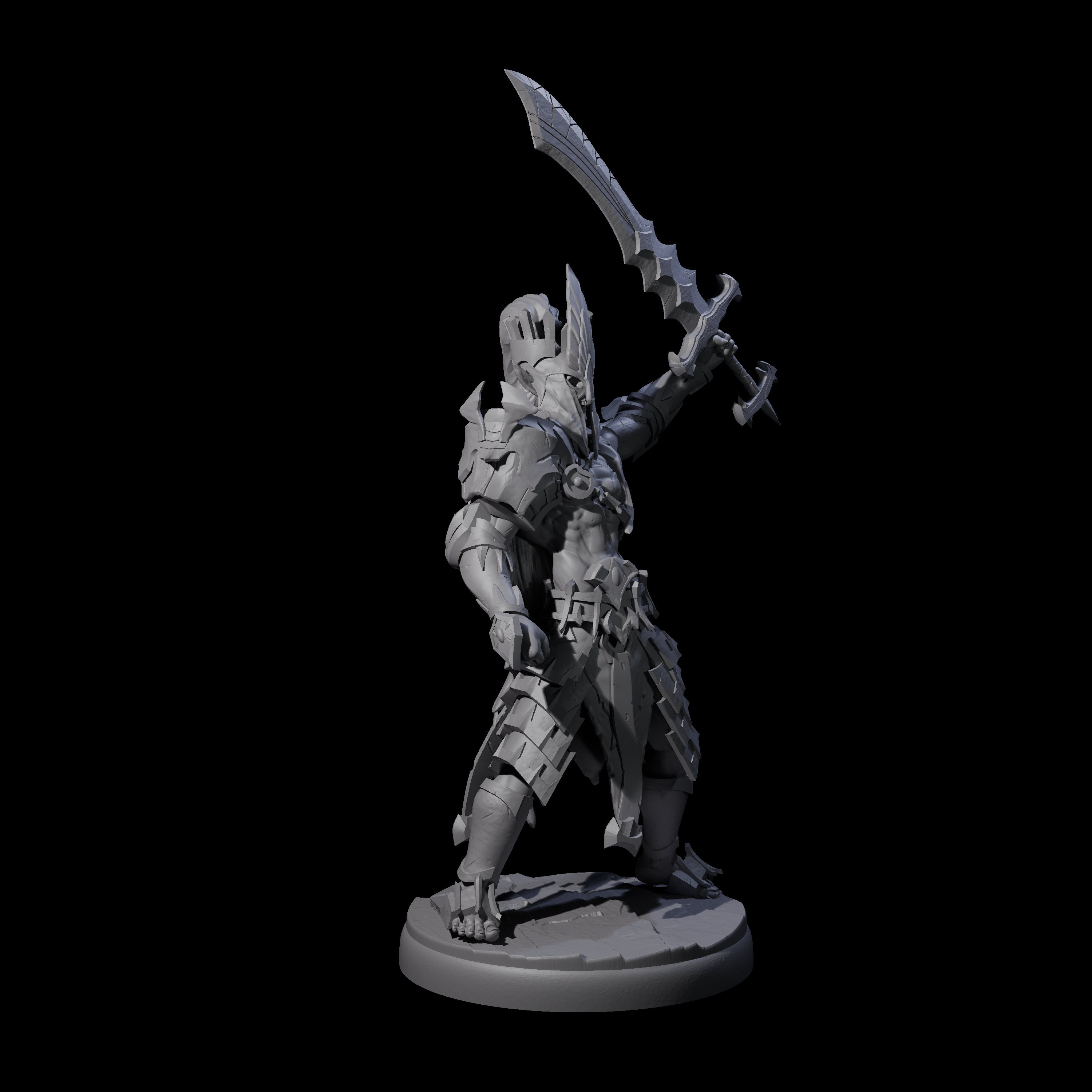 Deadly Dark Elf Marauder Champion Miniature for Dungeons and Dragons, Pathfinder or other TTRPGs
