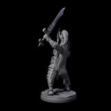 Deadly Dark Elf Marauder Champion Miniature for Dungeons and Dragons, Pathfinder or other TTRPGs