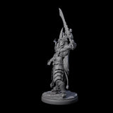 Deadly Dark Elf Marauder Champion Miniature for Dungeons and Dragons, Pathfinder or other TTRPGs