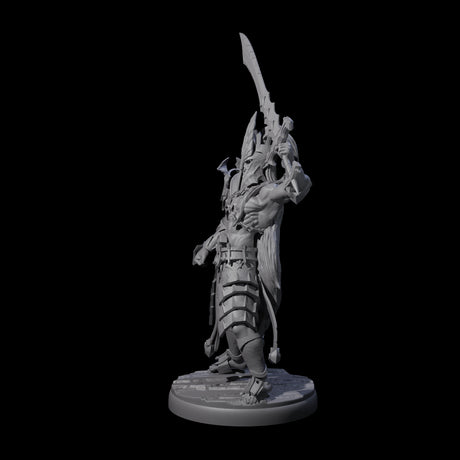 Deadly Dark Elf Marauder Champion Miniature for Dungeons and Dragons, Pathfinder or other TTRPGs