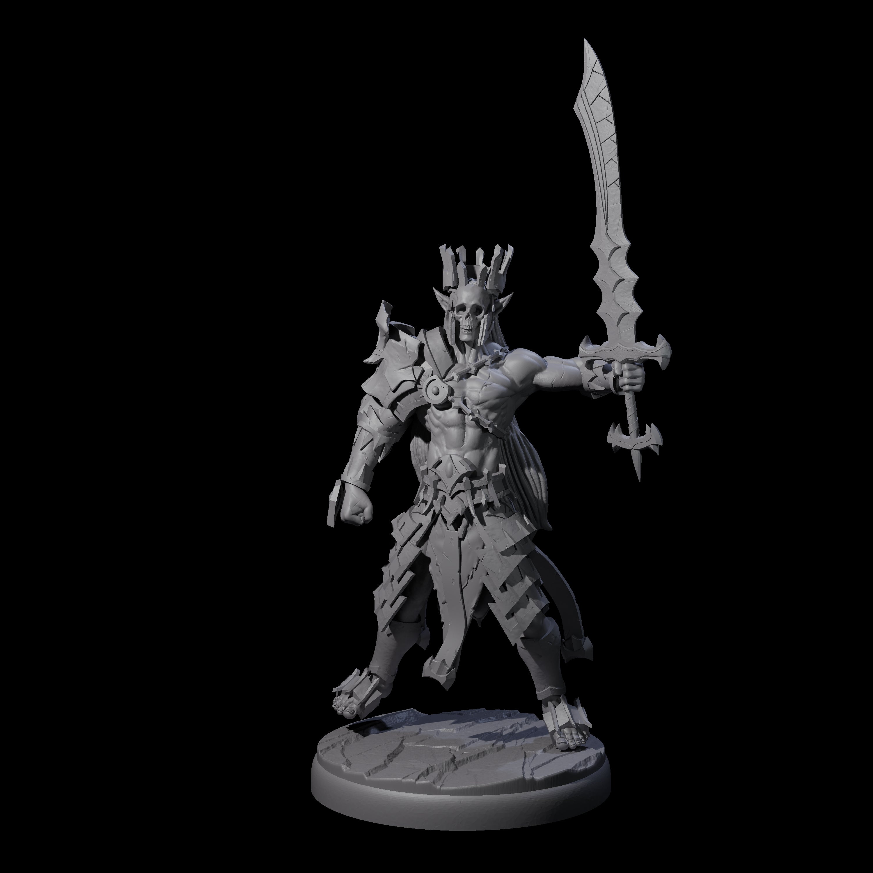 Deadly Dark Elf Marauder Company Miniature for Dungeons and Dragons, Pathfinder or other TTRPGs