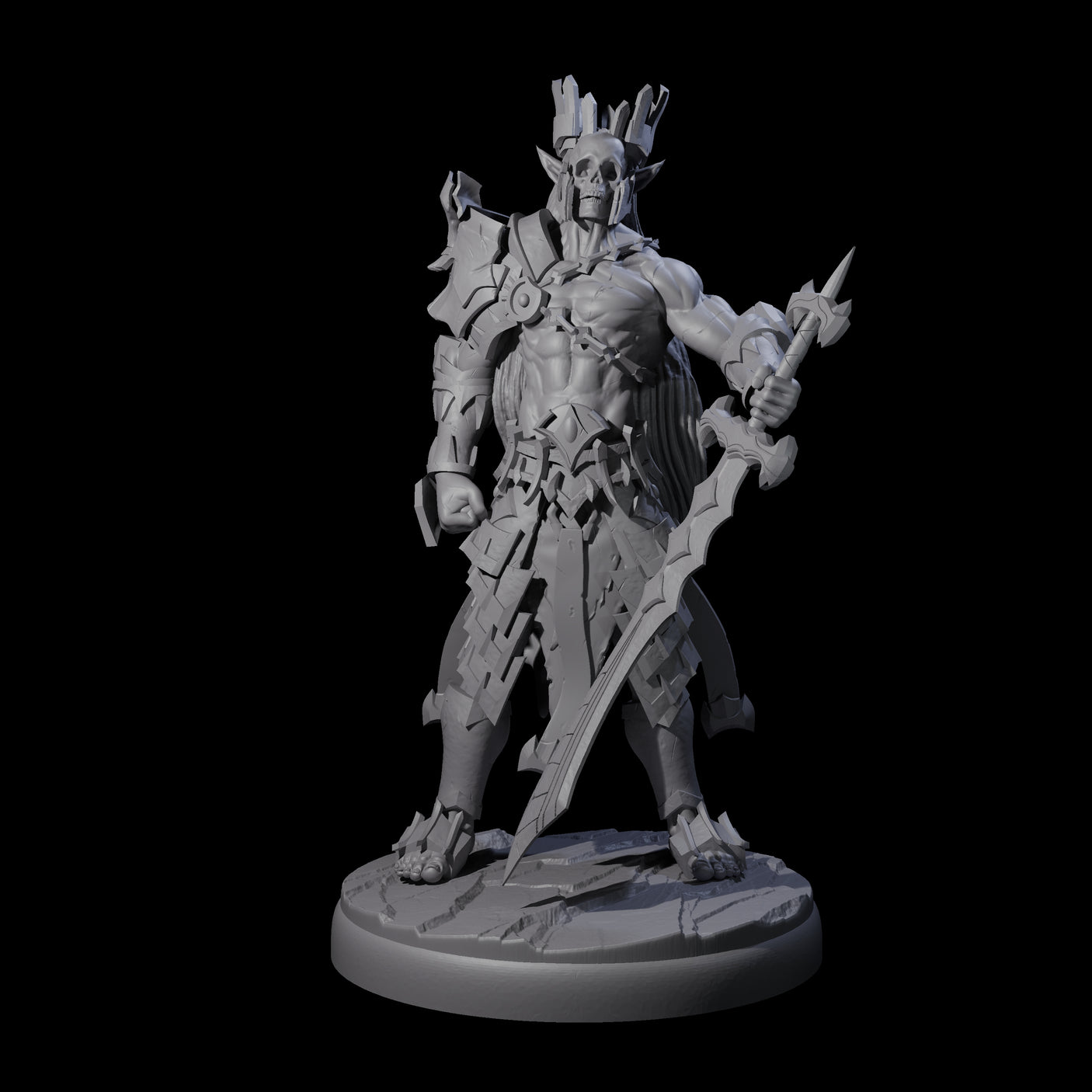 Deadly Dark Elf Marauder K Miniature for Dungeons and Dragons, Pathfinder or other TTRPGs