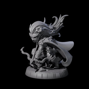 Deadly Forest Halfling Hunter Miniature for Dungeons and Dragons, Pathfinder or other TTRPGs