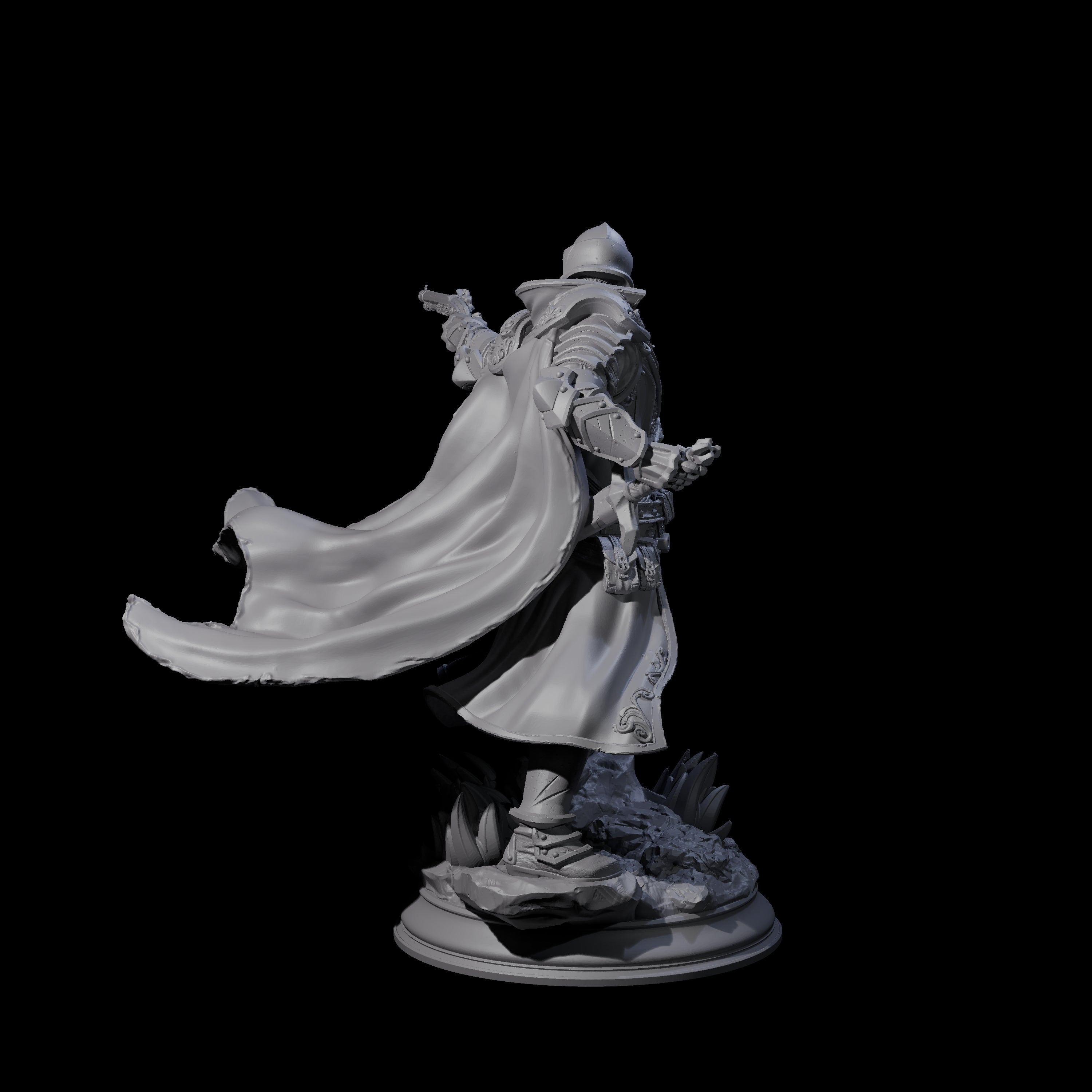 Deadly Human Gunslinger Miniature for Dungeons and Dragons, Pathfinder or other TTRPGs