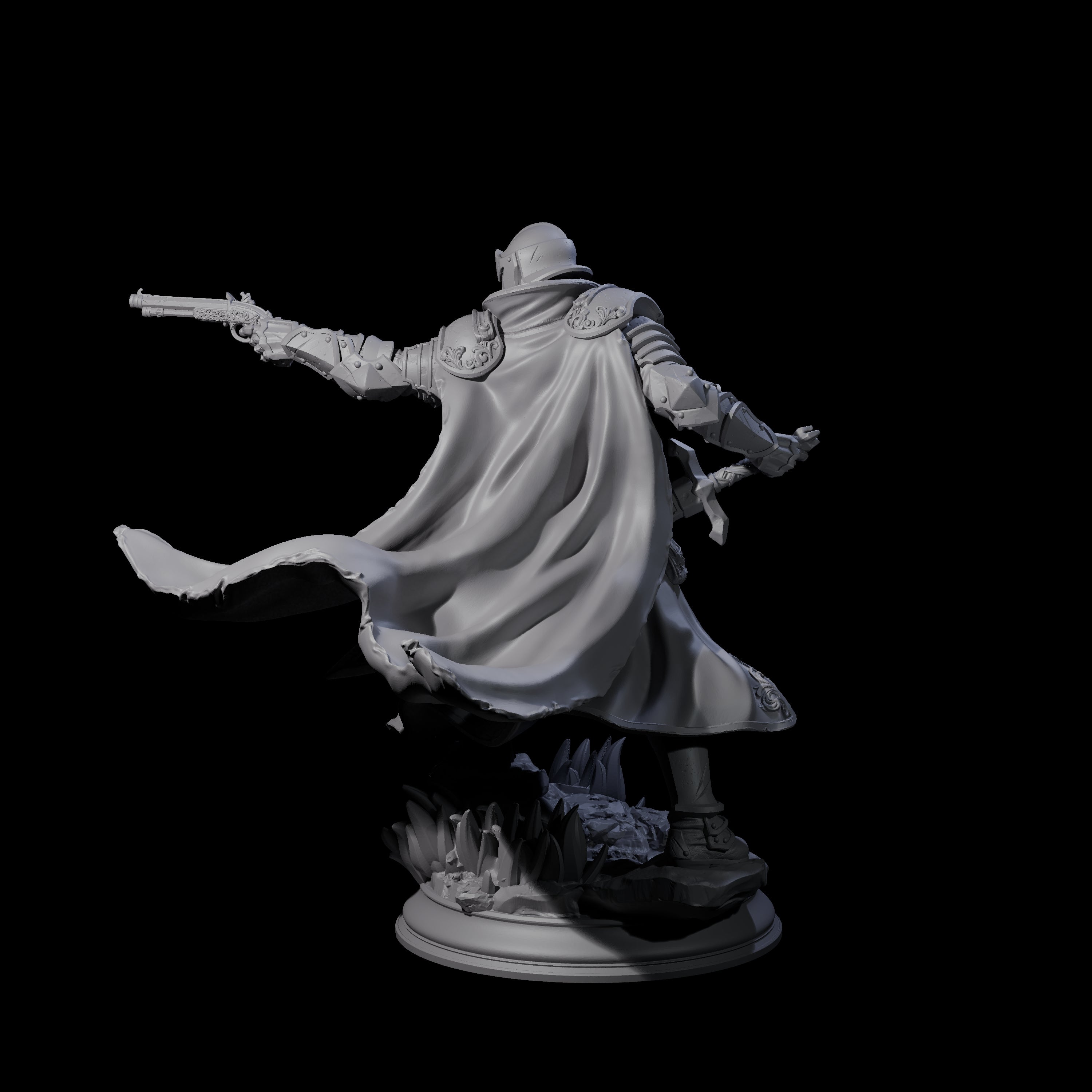Deadly Human Gunslinger Miniature for Dungeons and Dragons, Pathfinder or other TTRPGs