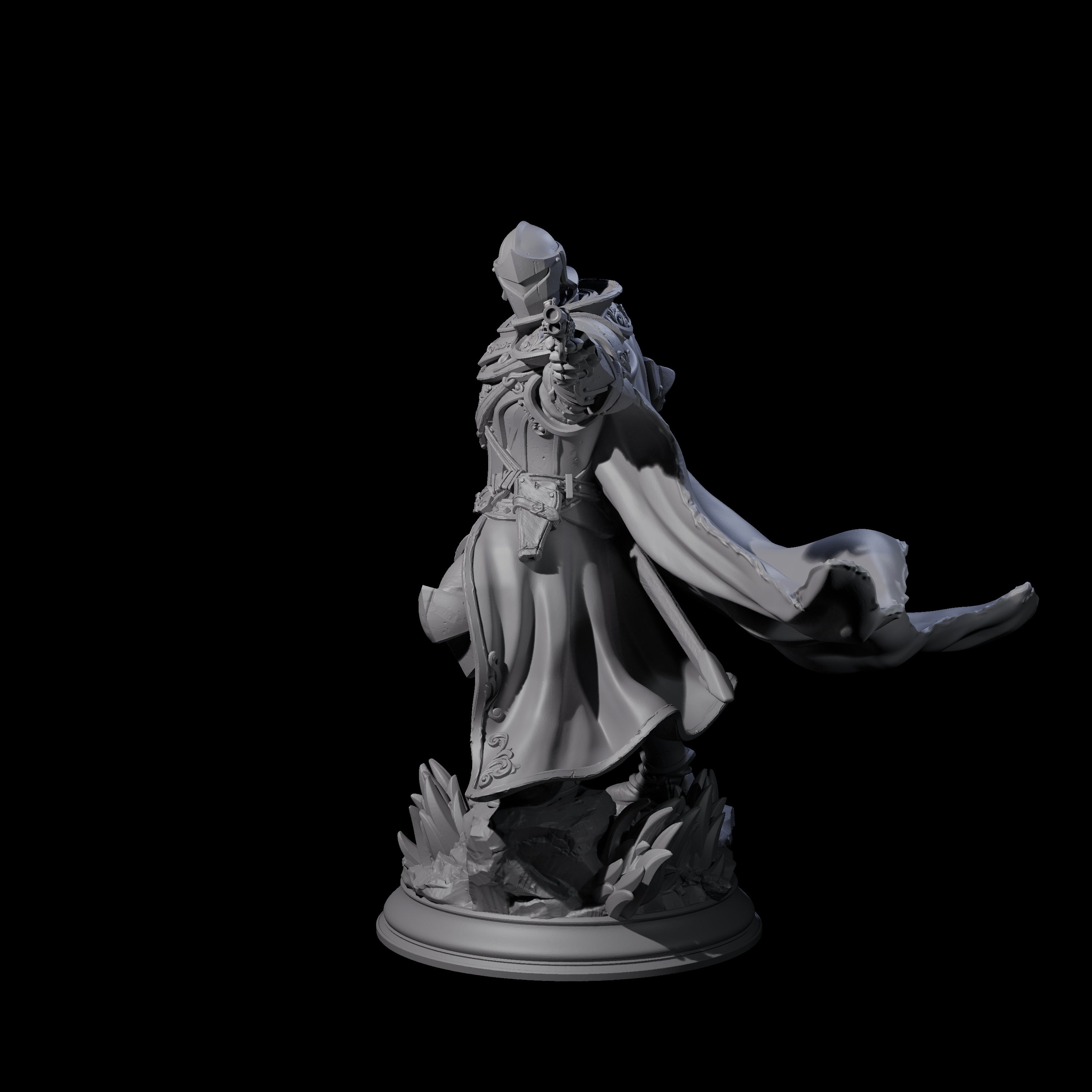 Deadly Human Gunslinger Miniature for Dungeons and Dragons, Pathfinder or other TTRPGs