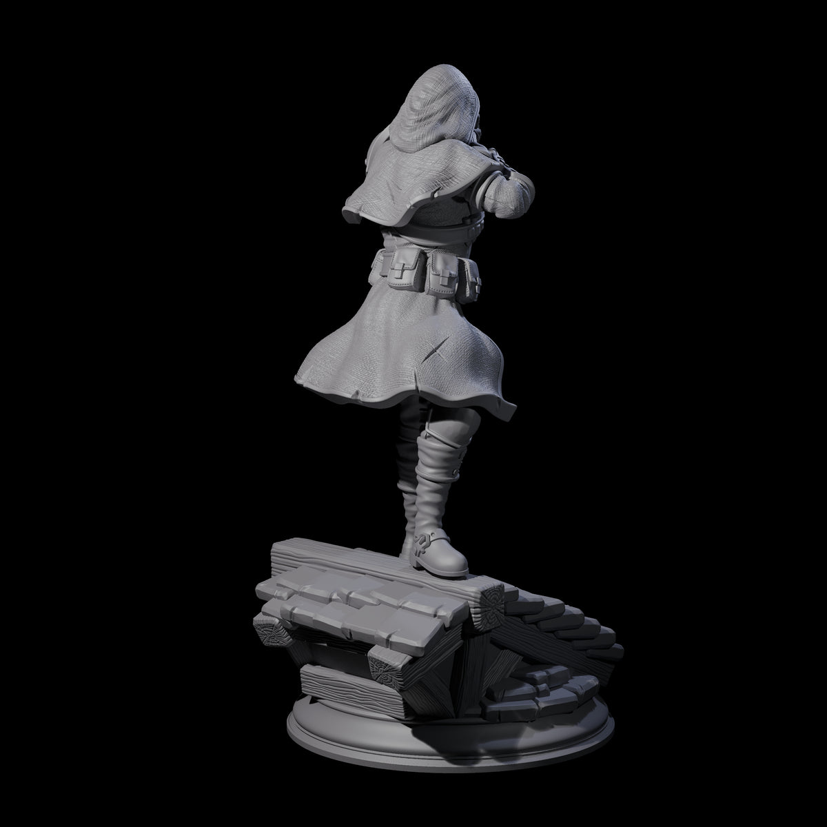Deadly Human Sniper Miniature for Dungeons and Dragons, Pathfinder or other TTRPGs