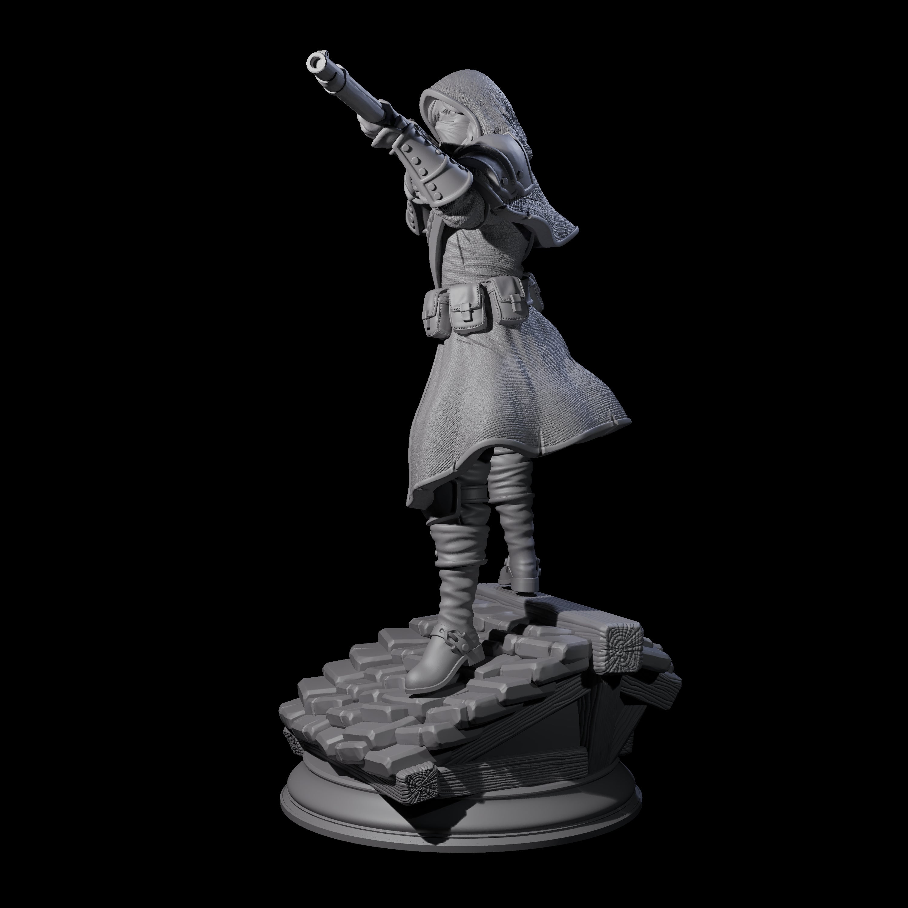 Deadly Human Sniper Miniature for Dungeons and Dragons, Pathfinder or other TTRPGs