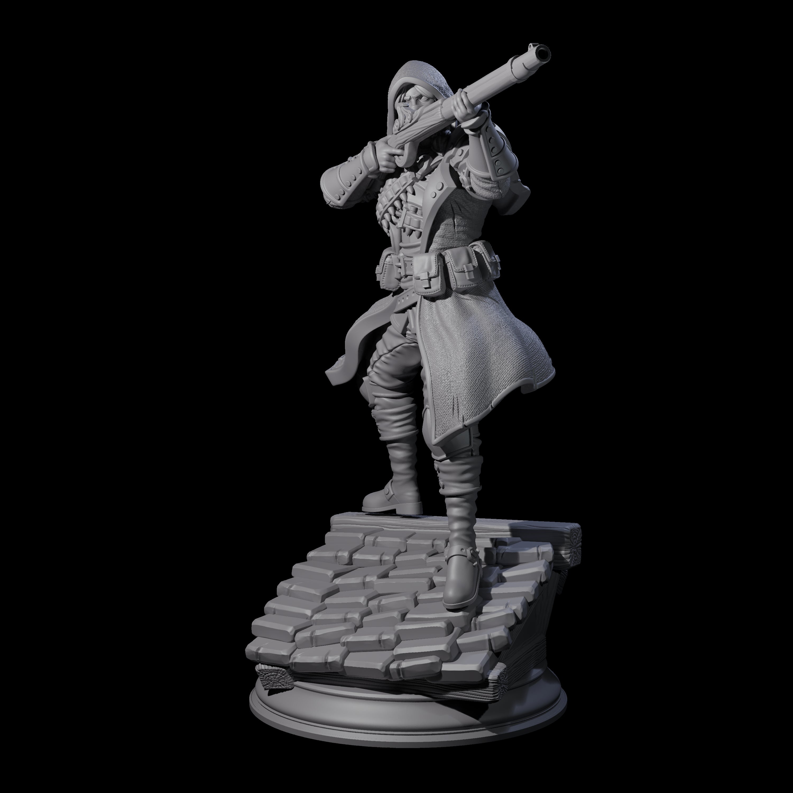 Deadly Human Sniper Miniature for Dungeons and Dragons, Pathfinder or other TTRPGs
