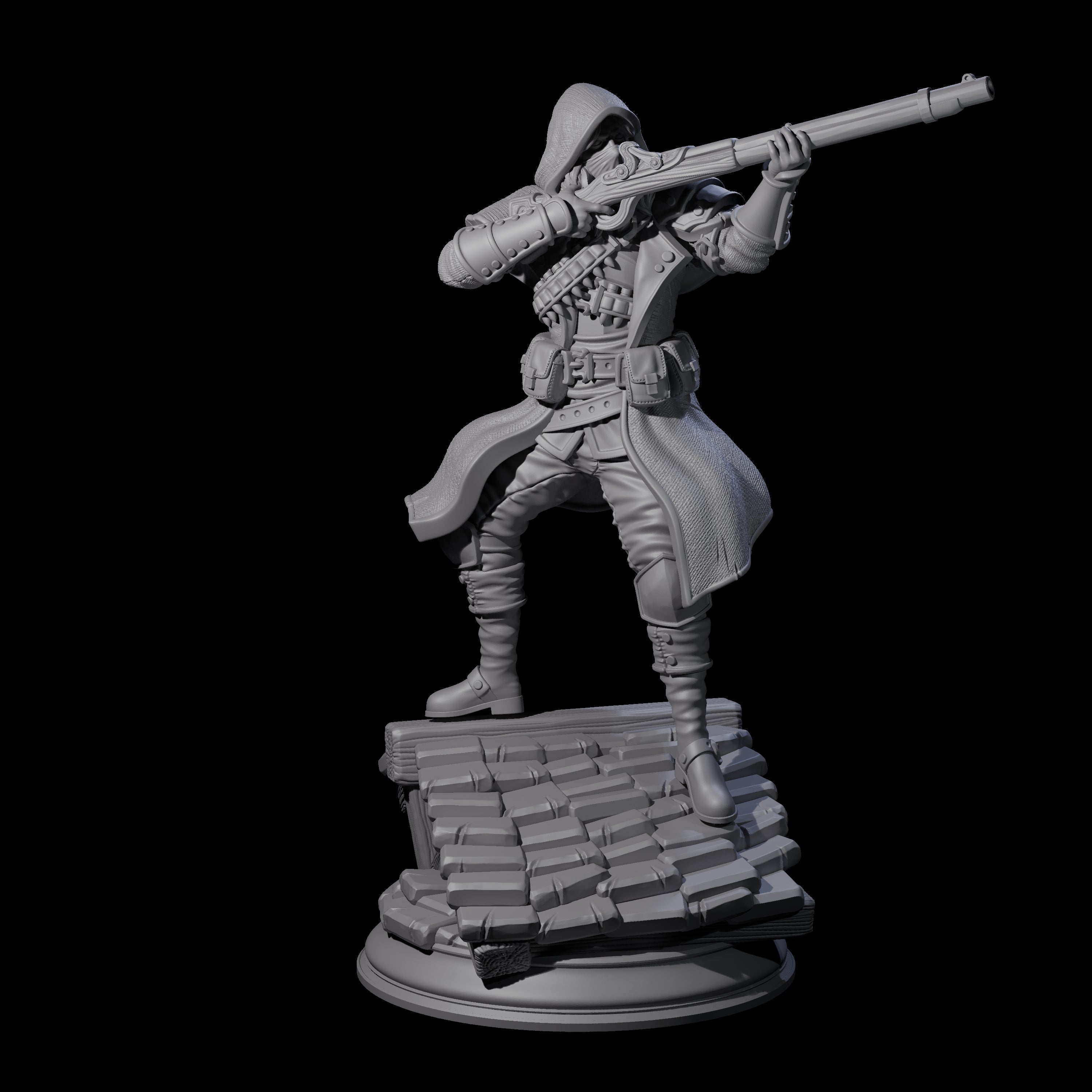 Deadly Human Sniper Miniature for Dungeons and Dragons, Pathfinder or other TTRPGs