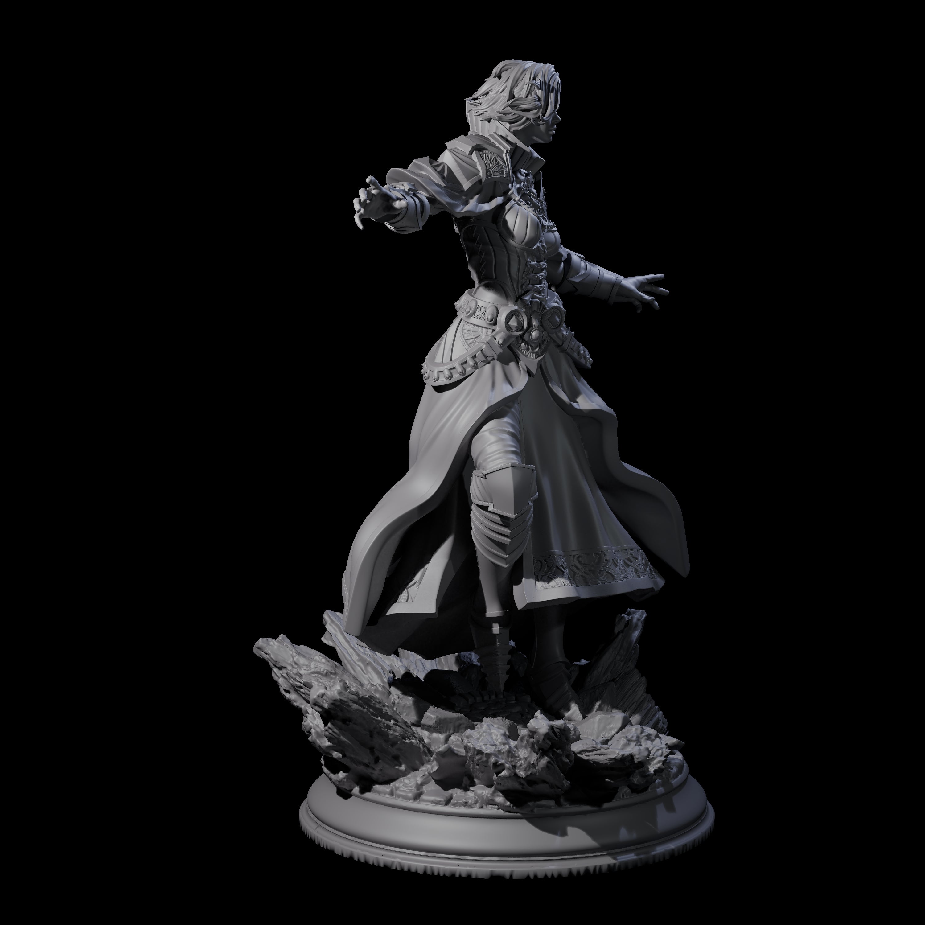Deadly Sorcerer Miniature for Dungeons and Dragons, Pathfinder or other TTRPGs