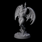 Deadly Succubus Miniature for Dungeons and Dragons, Pathfinder or other TTRPGs