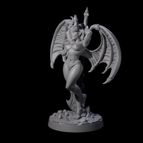 Deadly Succubus Miniature for Dungeons and Dragons, Pathfinder or other TTRPGs
