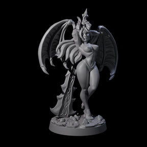 Deadly Succubus Miniature for Dungeons and Dragons, Pathfinder or other TTRPGs