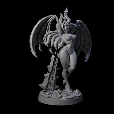 Deadly Succubus Miniature for Dungeons and Dragons, Pathfinder or other TTRPGs