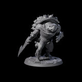 Death Barbarian Tortle Miniature for Dungeons and Dragons, Pathfinder or other TTRPGs