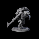 Death Barbarian Tortle Miniature for Dungeons and Dragons, Pathfinder or other TTRPGs