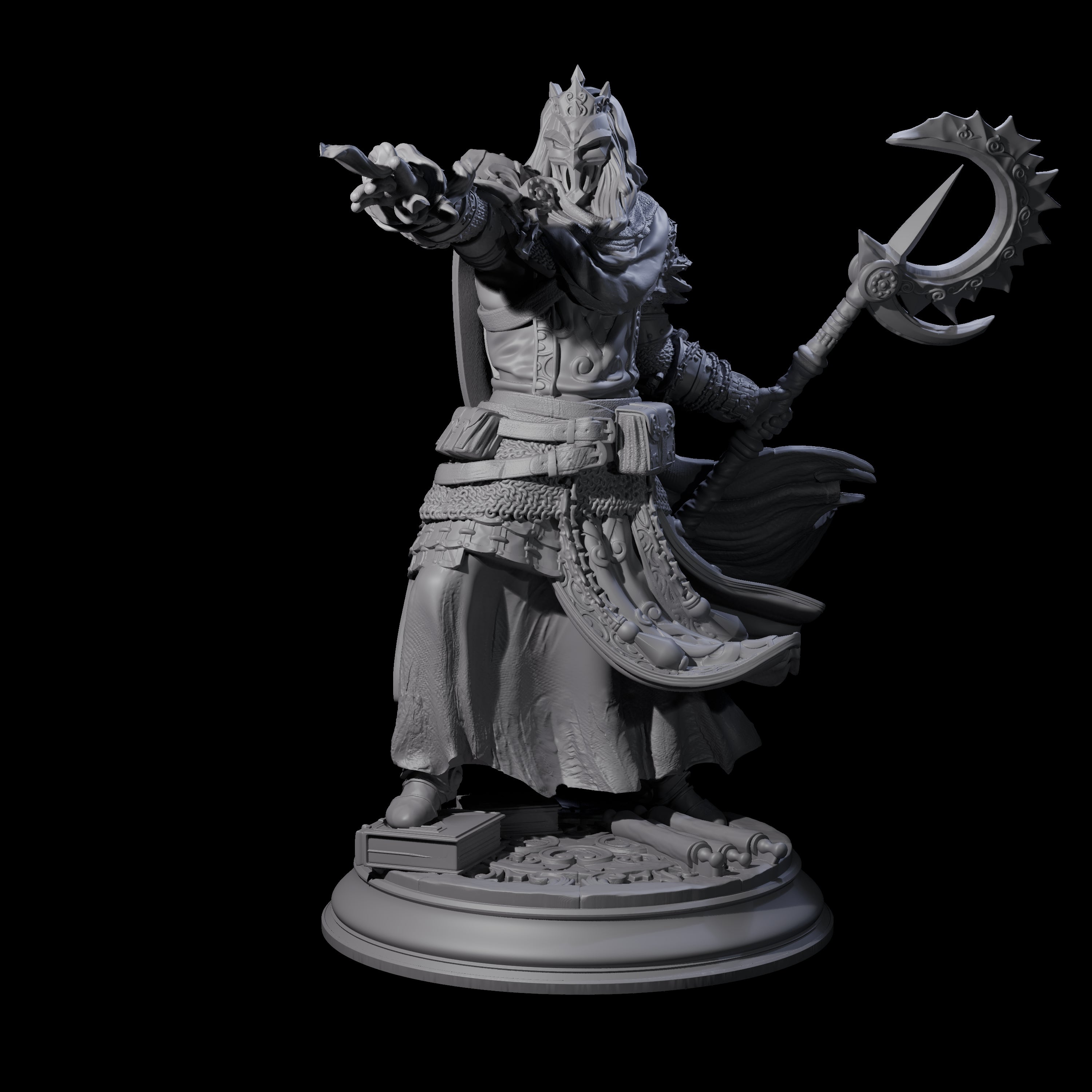 Death Cleric Miniature for Dungeons and Dragons, Pathfinder or other TTRPGs