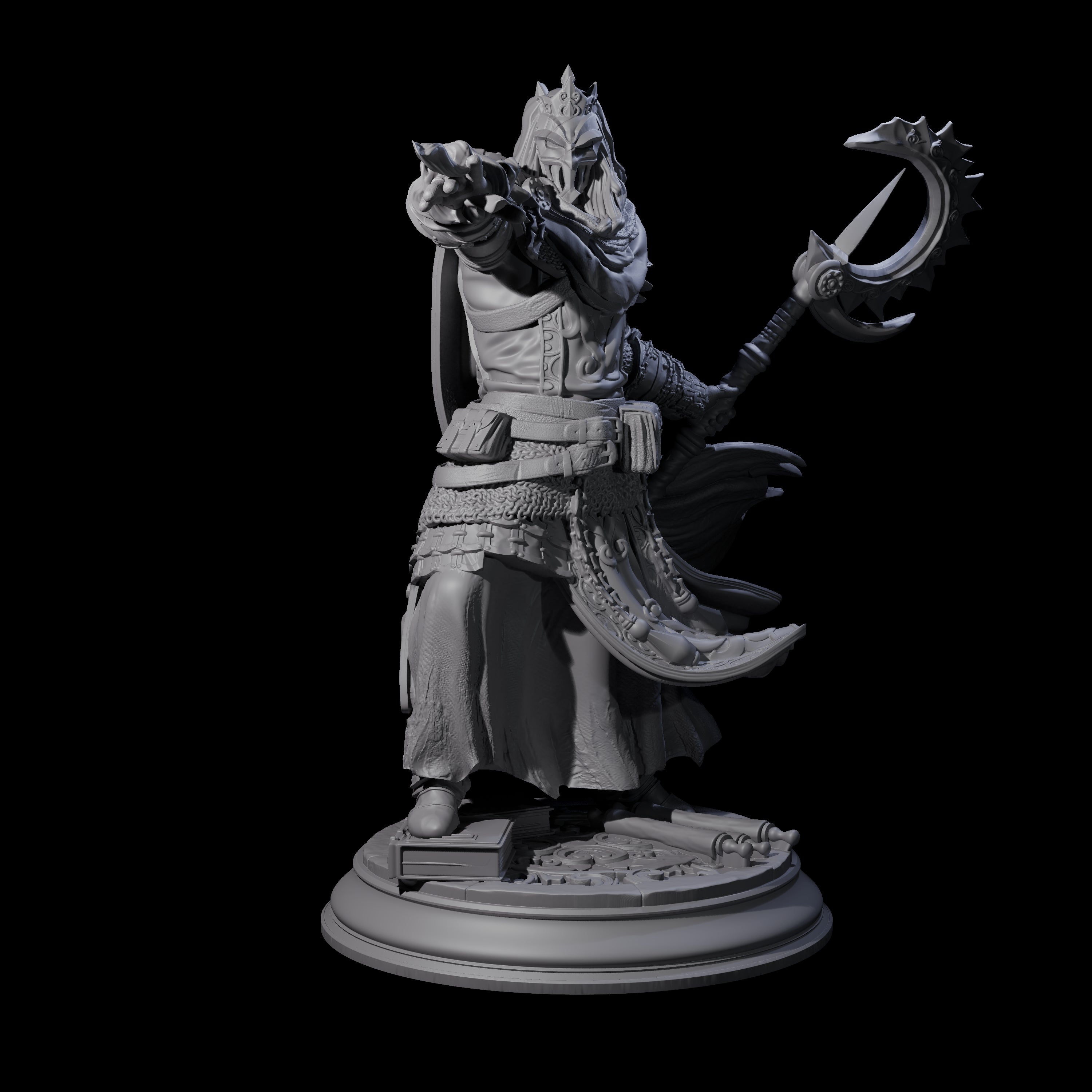 Death Cleric Miniature for Dungeons and Dragons, Pathfinder or other TTRPGs