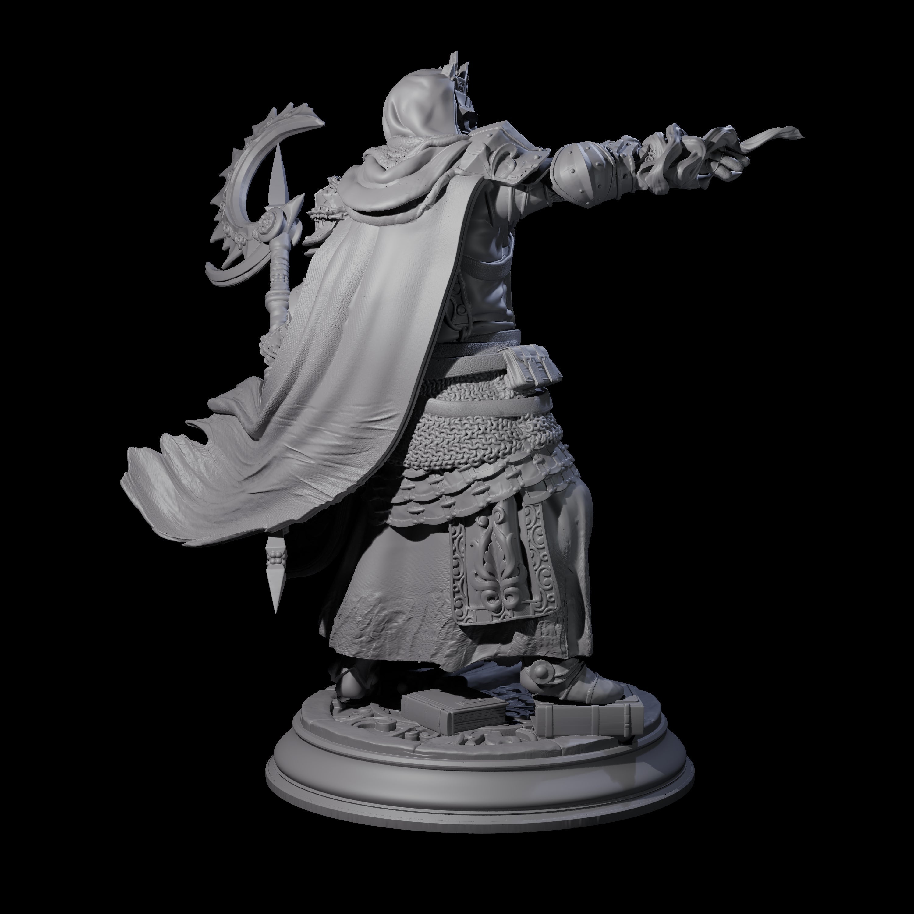 Death Cleric Miniature for Dungeons and Dragons, Pathfinder or other TTRPGs