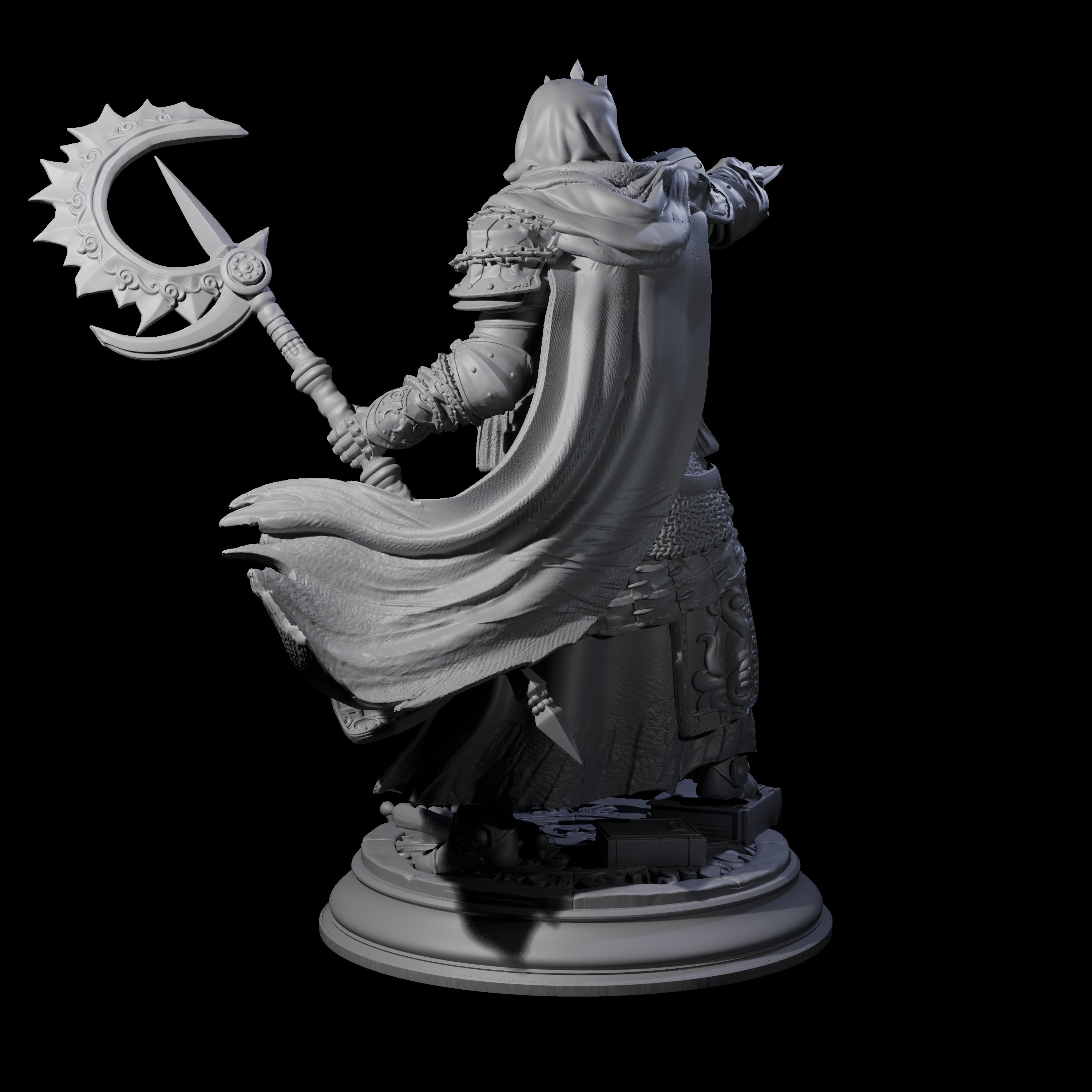 Death Cleric Miniature for Dungeons and Dragons, Pathfinder or other TTRPGs