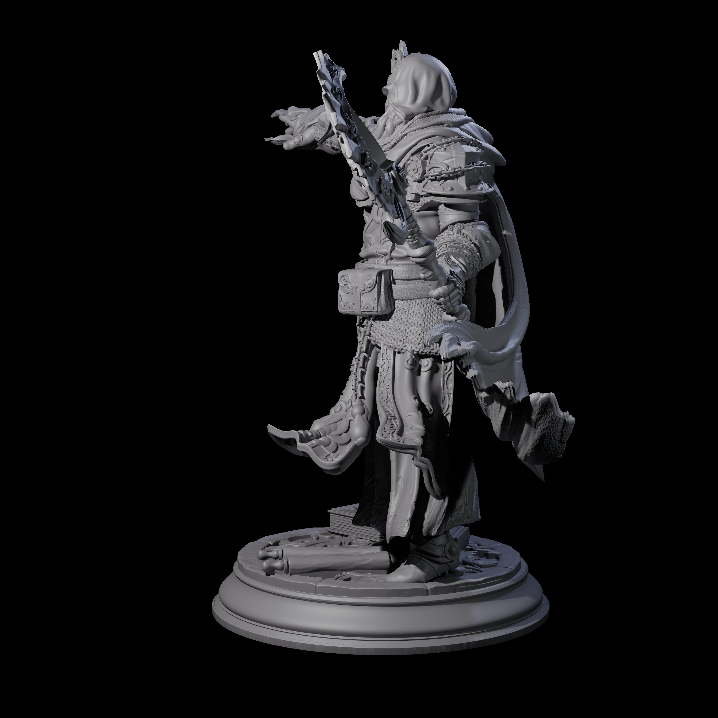 Death Cleric Miniature for Dungeons and Dragons, Pathfinder or other TTRPGs