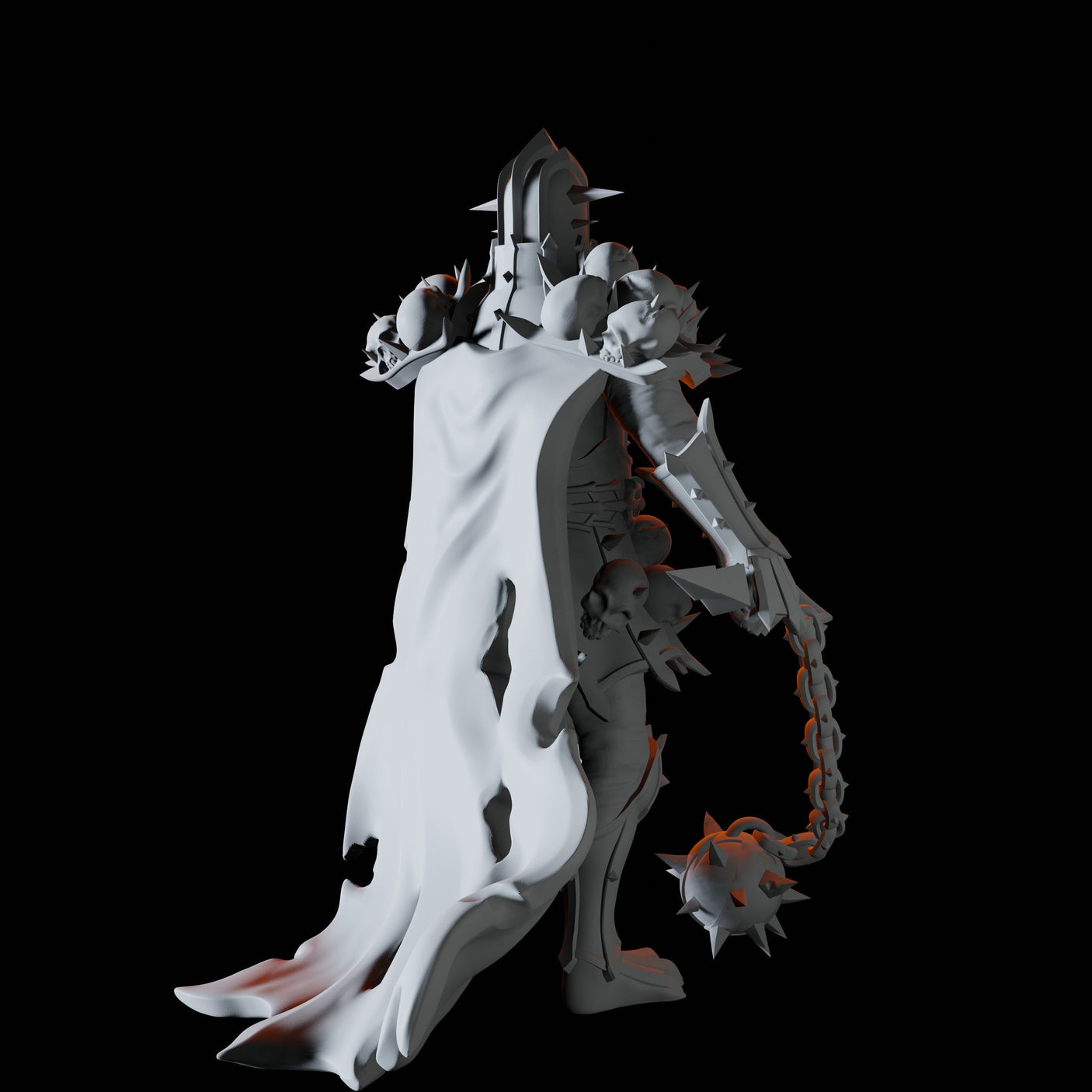 Death Knight Miniature for Dungeons and Dragons, Pathfinder or other TTRPGs