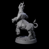 Death Paladin Dwarf Centaur B Miniature for Dungeons and Dragons, Pathfinder or other TTRPGs