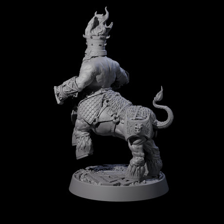 Death Paladin Dwarf Centaur B Miniature for Dungeons and Dragons, Pathfinder or other TTRPGs
