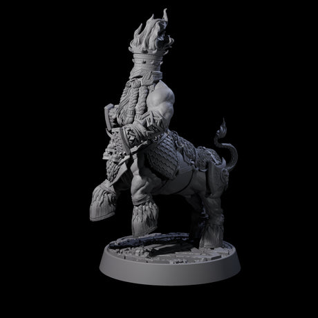 Death Paladin Dwarf Centaur B Miniature for Dungeons and Dragons, Pathfinder or other TTRPGs