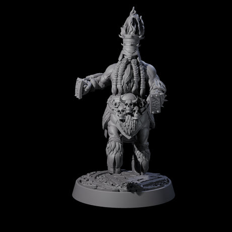Death Paladin Dwarf Centaur B Miniature for Dungeons and Dragons, Pathfinder or other TTRPGs