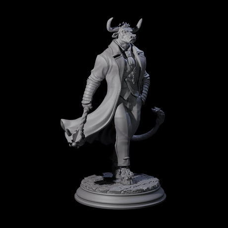 Debonair Minotaur Gentleman Miniature for Dungeons and Dragons, Pathfinder or other TTRPGs