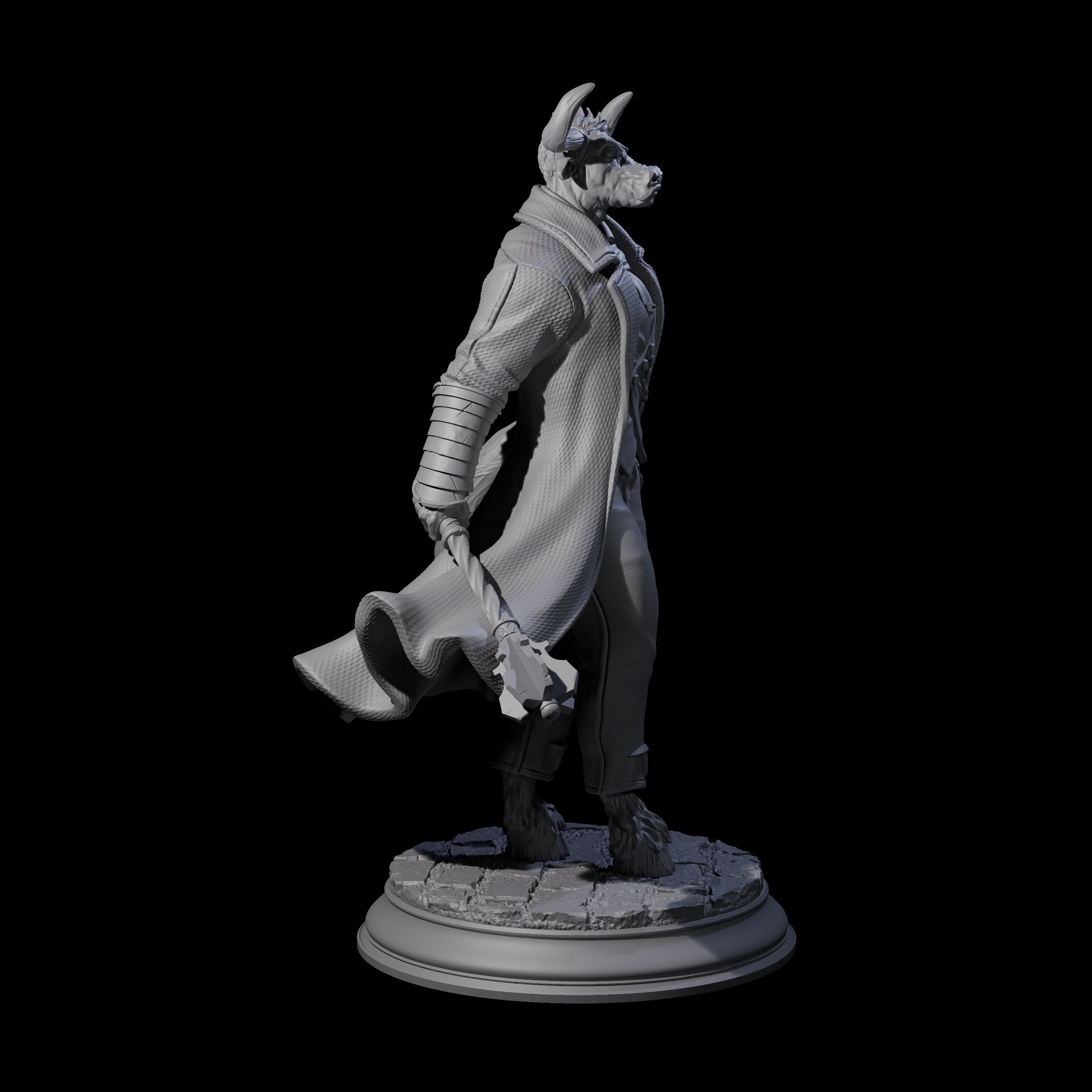 Debonair Minotaur Gentleman Miniature for Dungeons and Dragons, Pathfinder or other TTRPGs