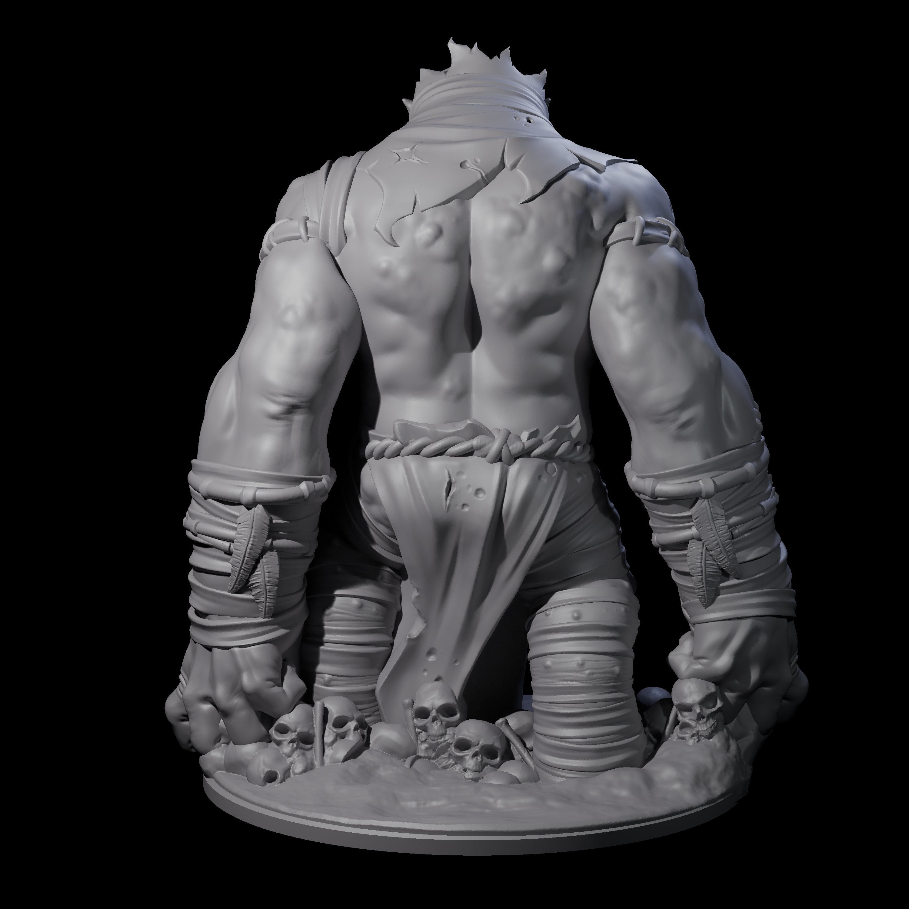 Decaying Troll Berserker Miniature for Dungeons and Dragons, Pathfinder or other TTRPGs