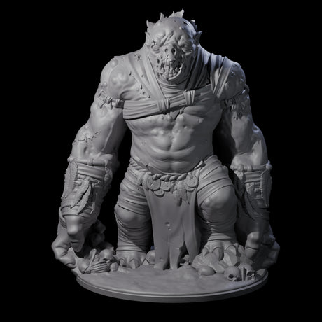 Decaying Troll Berserker Miniature for Dungeons and Dragons, Pathfinder or other TTRPGs
