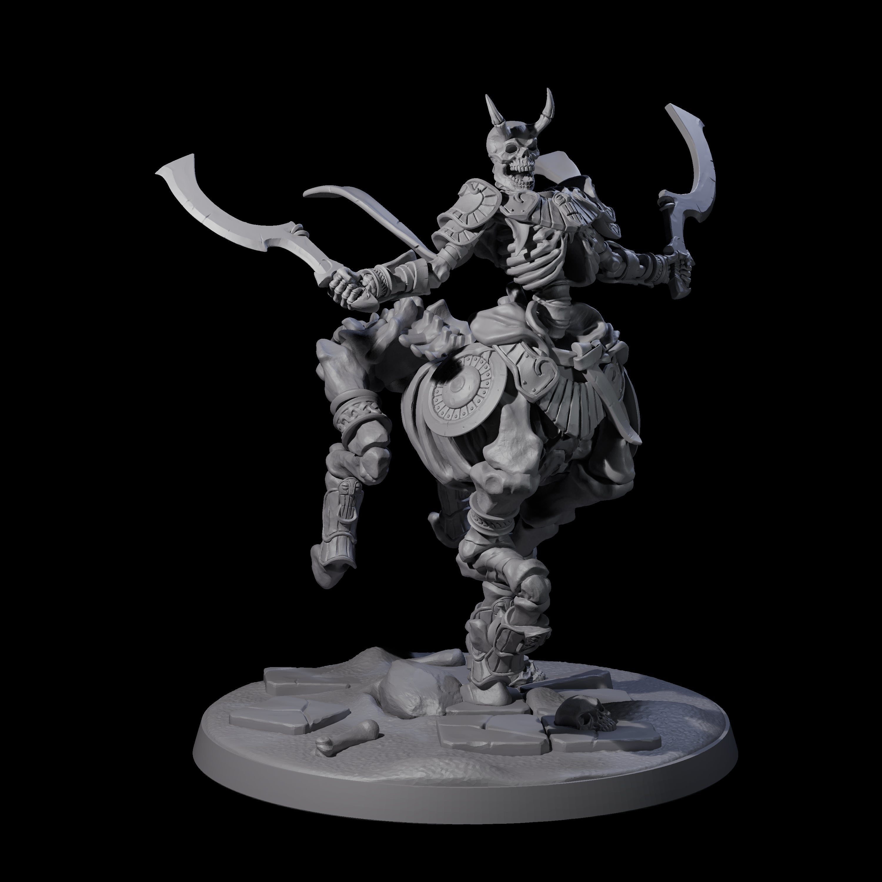 Decaying Undead Centaur Miniature for Dungeons and Dragons, Pathfinder or other TTRPGs