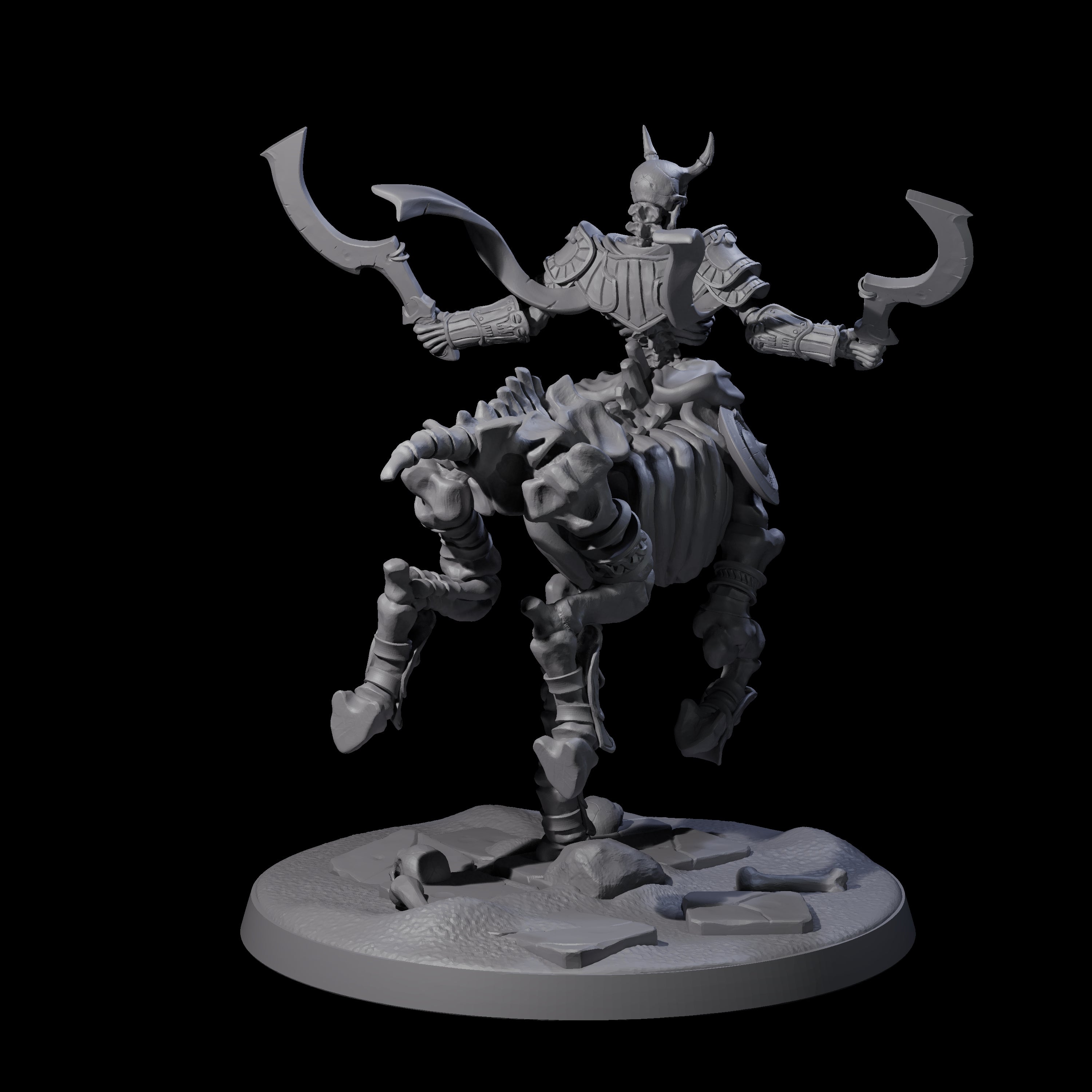 Decaying Undead Centaur Miniature for Dungeons and Dragons, Pathfinder or other TTRPGs