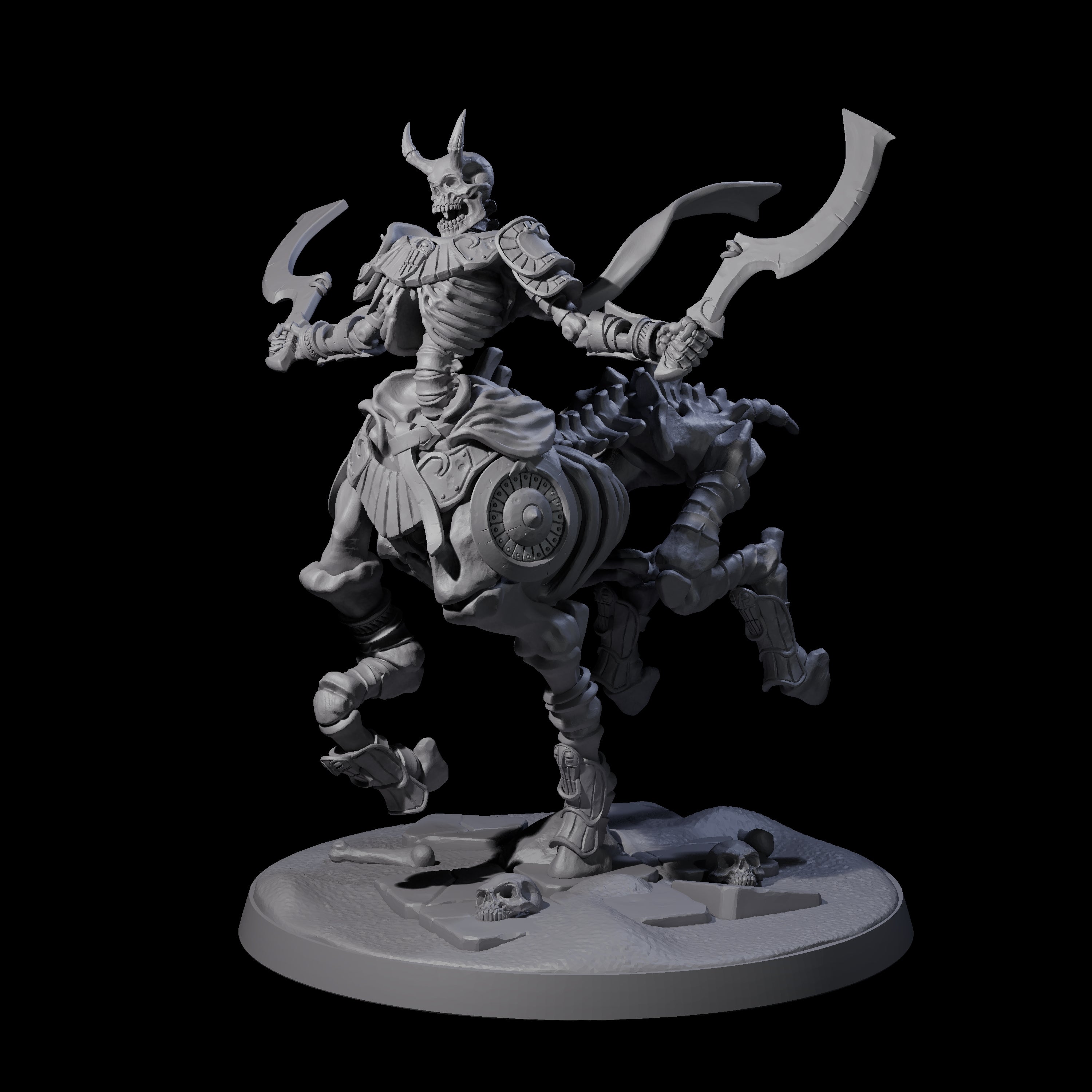 Decaying Undead Centaur Miniature for Dungeons and Dragons, Pathfinder or other TTRPGs