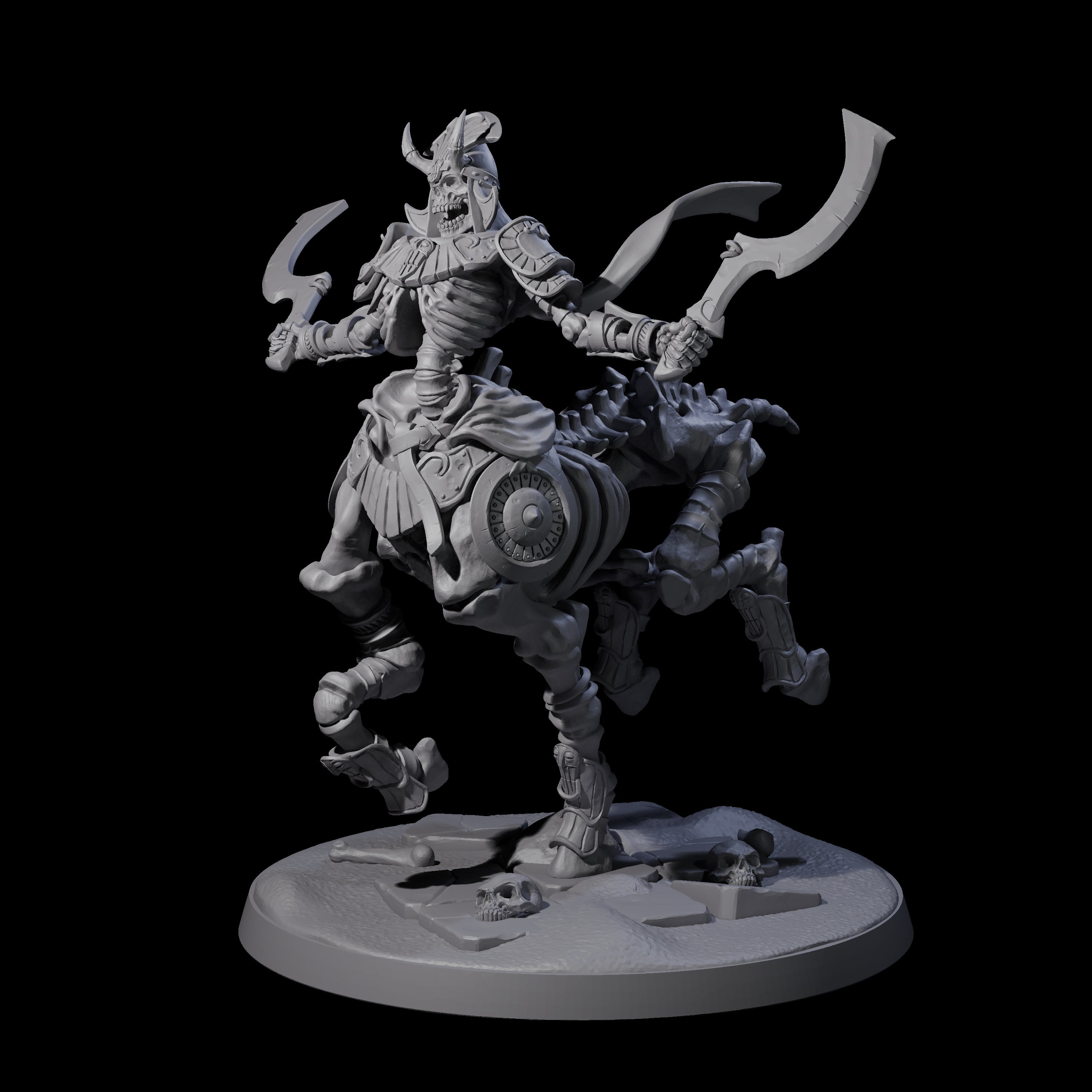Decaying Undead Centaur Miniature for Dungeons and Dragons, Pathfinder or other TTRPGs