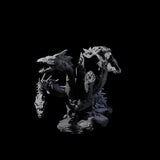 Decaying Undead Hydra Miniature for Dungeons and Dragons, Pathfinder or other TTRPGs
