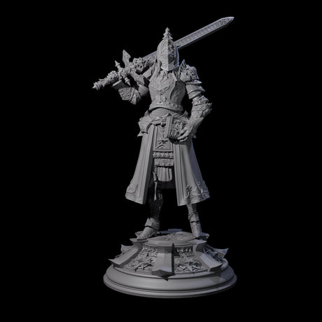 Decorated Champion Miniature for Dungeons and Dragons, Pathfinder or other TTRPGs