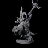 Decorated Dinosaur Lizardfolk Warrior A Miniature for Dungeons and Dragons, Pathfinder or other TTRPGs
