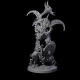 Decorated Dinosaur Lizardfolk Warrior A Miniature for Dungeons and Dragons, Pathfinder or other TTRPGs