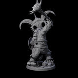 Decorated Dinosaur Lizardfolk Warrior A Miniature for Dungeons and Dragons, Pathfinder or other TTRPGs