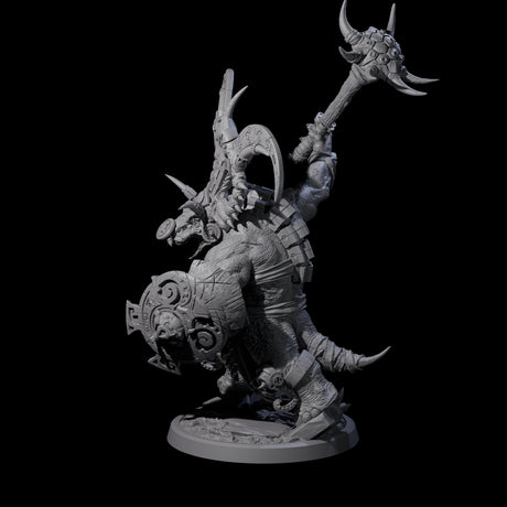 Decorated Dinosaur Lizardfolk Warrior A Miniature for Dungeons and Dragons, Pathfinder or other TTRPGs