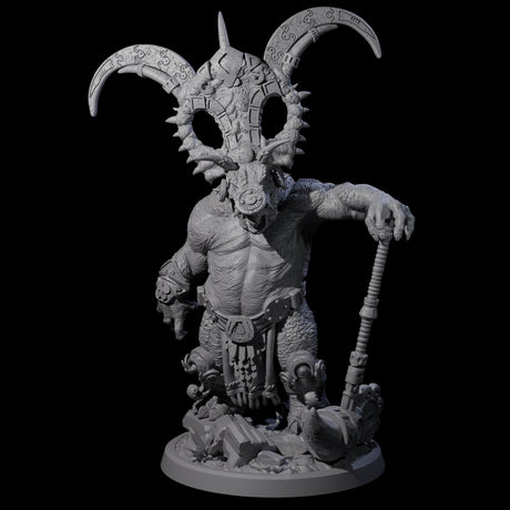 Decorated Dinosaur Lizardfolk Warrior B Miniature for Dungeons and Dragons, Pathfinder or other TTRPGs