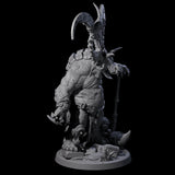 Decorated Dinosaur Lizardfolk Warrior B Miniature for Dungeons and Dragons, Pathfinder or other TTRPGs