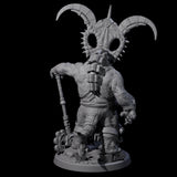Decorated Dinosaur Lizardfolk Warrior B Miniature for Dungeons and Dragons, Pathfinder or other TTRPGs