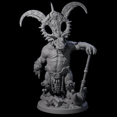 Decorated Dinosaur Lizardfolk Warrior B Miniature for Dungeons and Dragons, Pathfinder or other TTRPGs