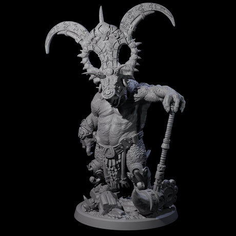 Decorated Dinosaur Lizardfolk Warrior B Miniature for Dungeons and Dragons, Pathfinder or other TTRPGs